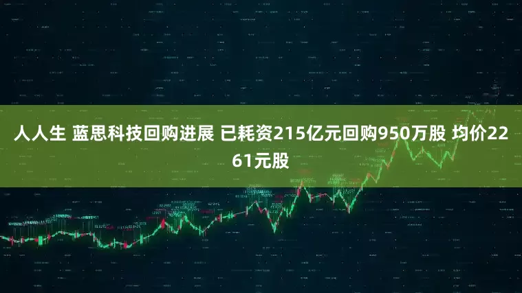 人人生 蓝思科技回购进展 已耗资215亿元回购950万股 均价2261元股
